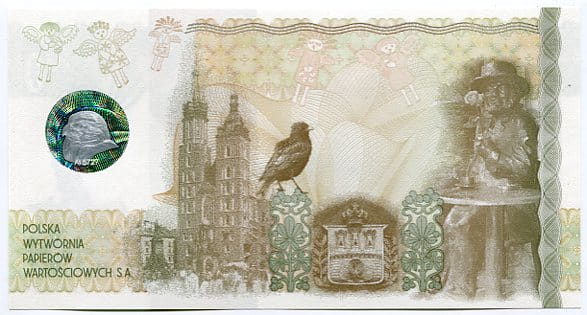 Banknot testowy PWPW Krakowiak