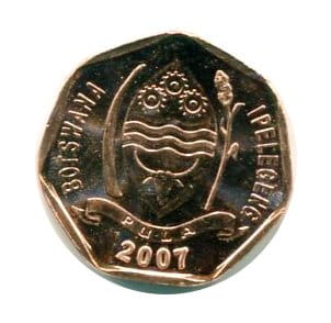 Botswana 5 Thebe 2007 r.