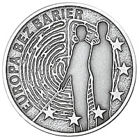10 zł Ag Europa bez barier – 100-lecie Towarzystwa Opieki nad Ociemniałymi 2011 r.