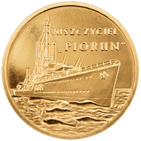 2 zł 2012 r. Polskie okręty - Niszczyciel „Piorun”