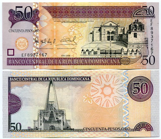 Dominikana 50 Pesos 2011 r. UNC