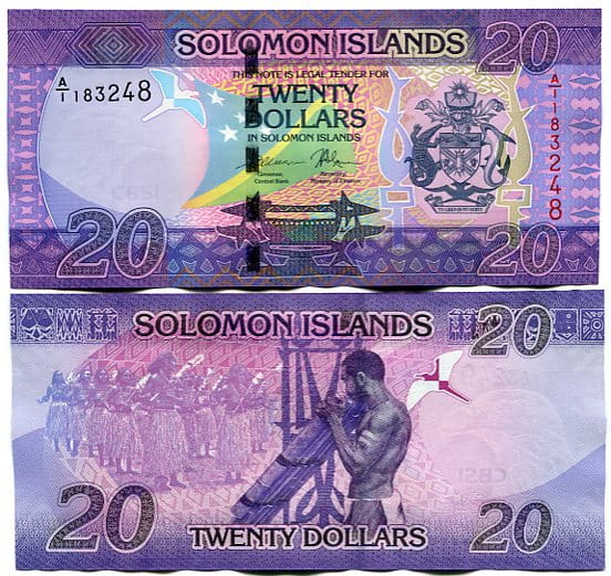 Wyspy Salomona 20 Dolarów 2021 r. UNC