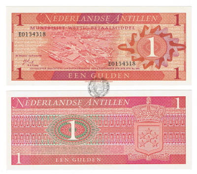 Antyle Holenderskie 1 Gulden 1970 r. UNC