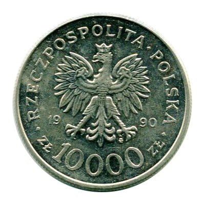 10 000 zł Solidarność 1990 r.
