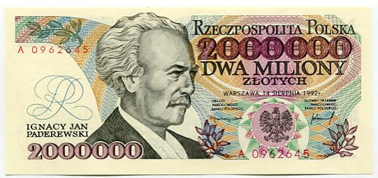 Banknot Polska 2000000 zł z 1992 r. A