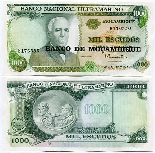 Mozambik 1000 Escudos 1972 r. UNC
