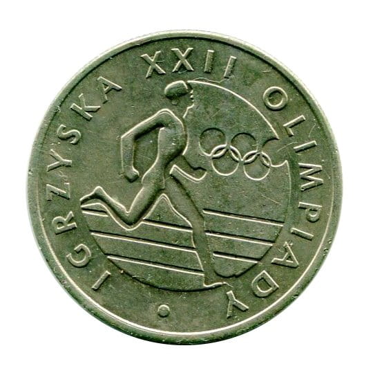 20 złotych Igrzyska XXII Olimpiady 1980 r.
