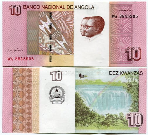 Angola 10 Kwanzas 2012 r. UNC