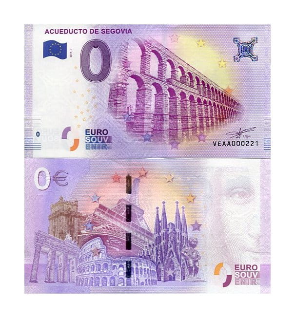 Banknot 0 Euro Francja - Akwedukt w Segowii