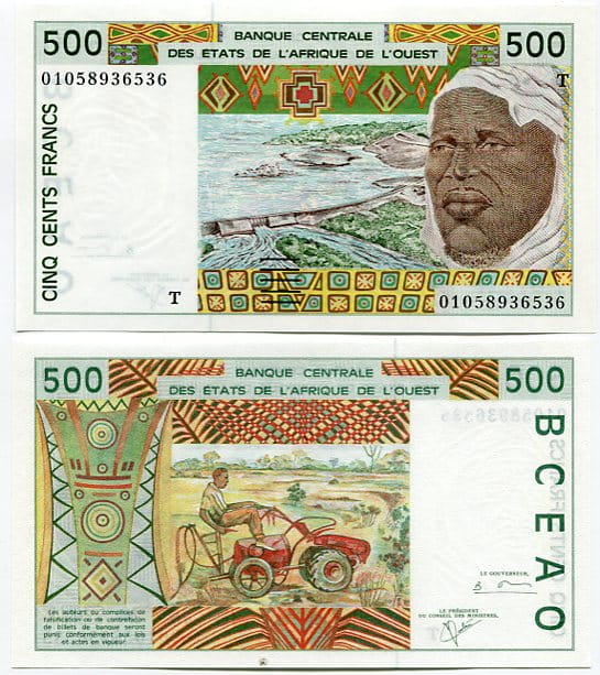 Togo 500 Francs 1994 r. UNC