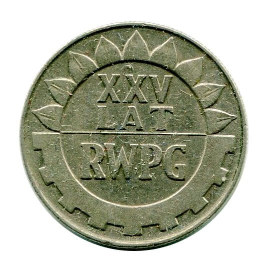 20 złotych XXV Lat RWPG 1974 r.