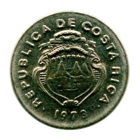 Kostaryka 5 Centimos 1973 r.