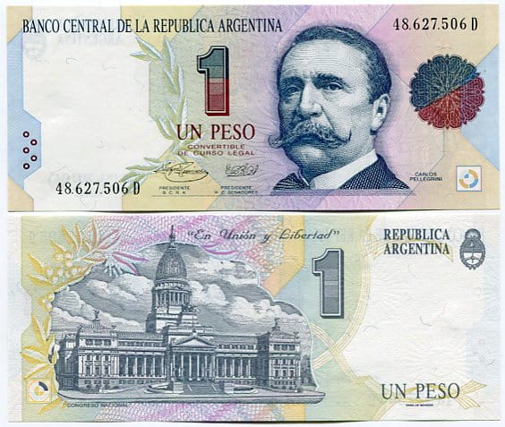 Argentyna 1 Peso 1992 r. UNC