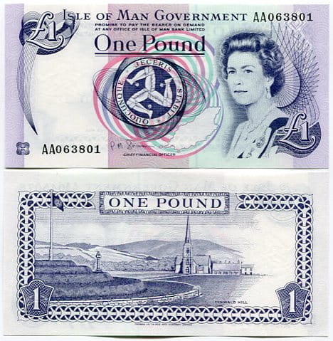 Wyspa Man 1 Funt 1983 r. UNC
