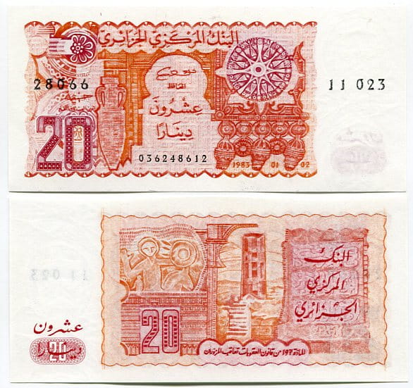 Algieria 20 Dinarów 1983 r. UNC