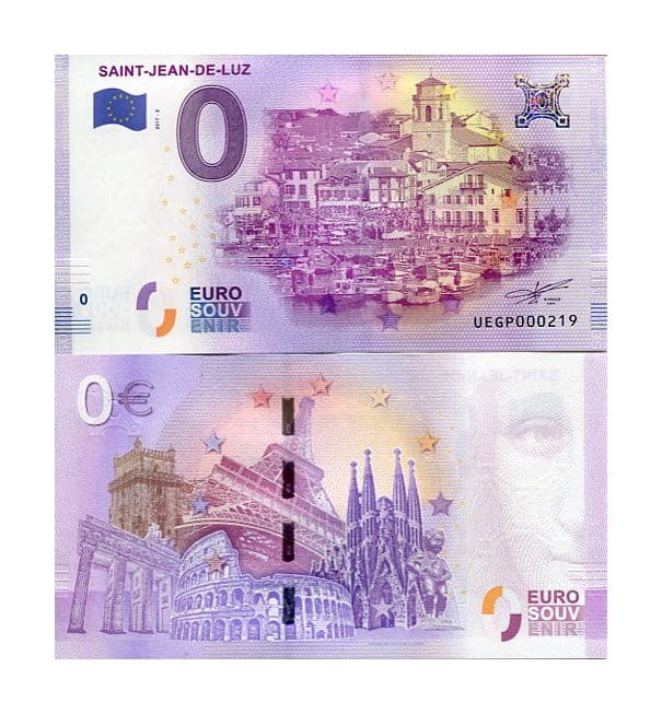 Banknot 0 Euro Francja - Saint-Jean-de-Luz