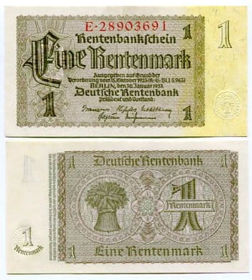 Niemcy 1 Mark 1937 r. UNC