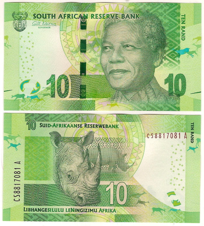 RPA 10 Rand 2015 r. UNC