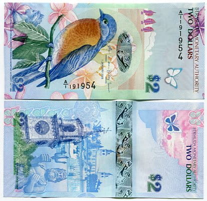 Bermudy 2 Dolars 2009 r. UNC