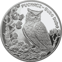 20 zł Zwierzęta świata - Puchacz