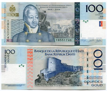 Haiti 100 Gourdes 2014 r. UNC
