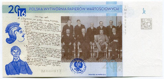 Banknot testowy PWPW Ignacy Matuszewski