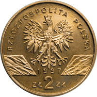 2 zł Zwierzęta świata - Jelonek rogacz (łac. Lucanus cervus)