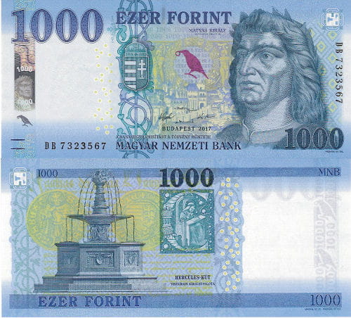 Węgry 1000 Forint 2023 r. UNC