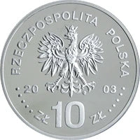 10 zł Ag Poczet królów i książąt polskich Stanisław Leszczyński Półpostać 2003 r.