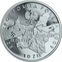 10 zł Ag Wrzesień 1939 r. 2009 r.