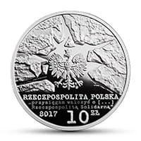 10 zł Ag 35-lecie Solidarności Walczącej 2017 r.