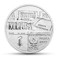 10 zł Ag 70-lecie Kultury Paryskiej 2017 r.