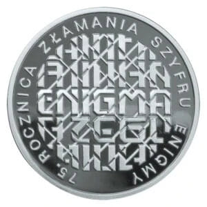 10 zł Ag 75. rocznica złamania szyfru Enigmy 2007 r.