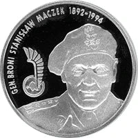 10 zł Ag Generał Broni Stanisław Maczek 2003 r.