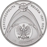 10 zł Ag Jan Paweł II - Kongres Eucharystyczny we Wrocławiu