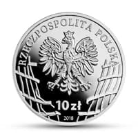 10 zł Ag Wyklęci przez komunistów żołnierze niezłomni - August Emil Fieldorf „Nil” 2018 r.