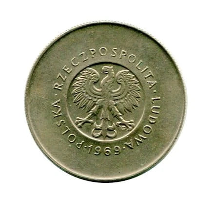 10 złotych Dwudziesta Piąta Rocznica PRL 1969 r.