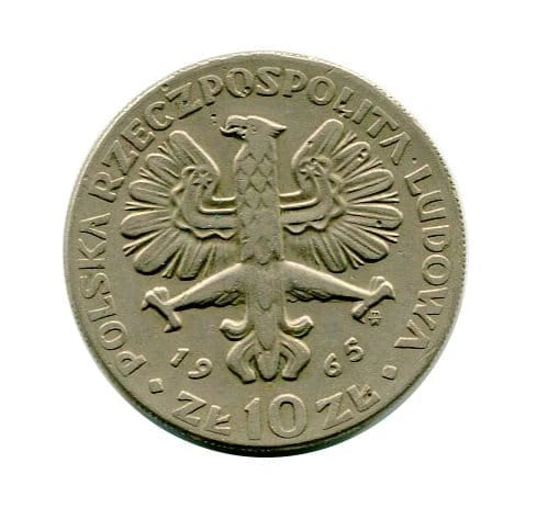 Polska 10 złotych Warszawska Nike 1965 r.