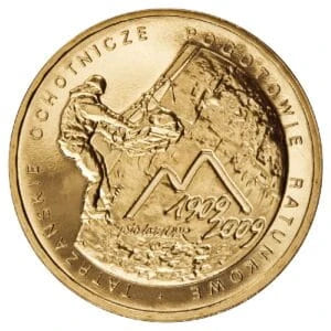 2 zł 2009 r. 100. rocznica powstania TOPR