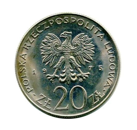 20 złotych Międzynarodowy Rok Kobiet 1975 r.