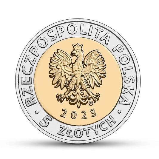 Moneta 5 zł Odkryj Polskę 2023 r. – Kanał Żeglugowy przez Mierzeję Wiślaną