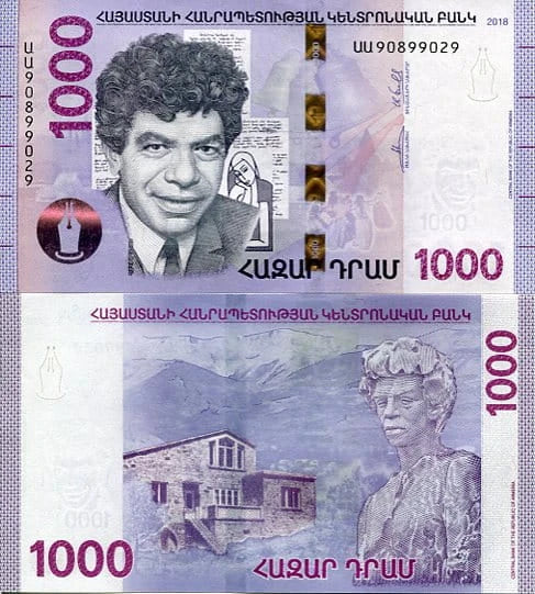 Armenia 1000 Dram 2022 r. UNC