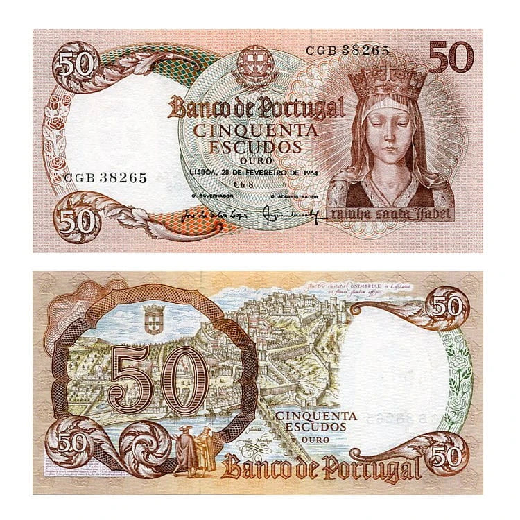 Portugalia 50 Escudos 1964 r. UNC