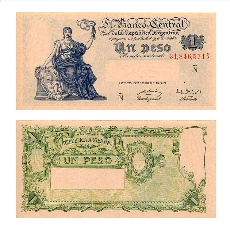 Argentyna 1 Peso 1951 r. UNC