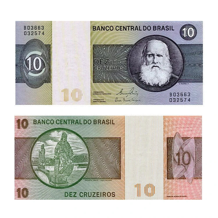 Brazylia 10 Cruzeiros 1980 r. UNC