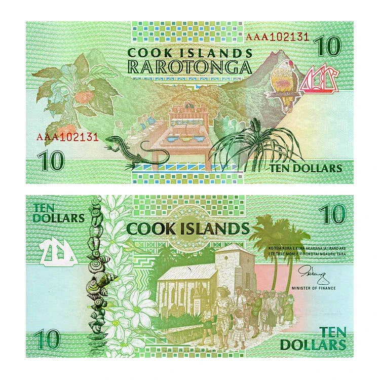 Cook Islands 10 Dollars 1992 r. UNC