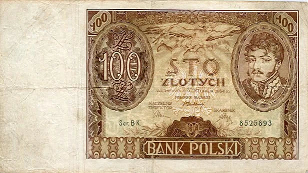 Banknot Polska 100 Złotych 1934 r. BK