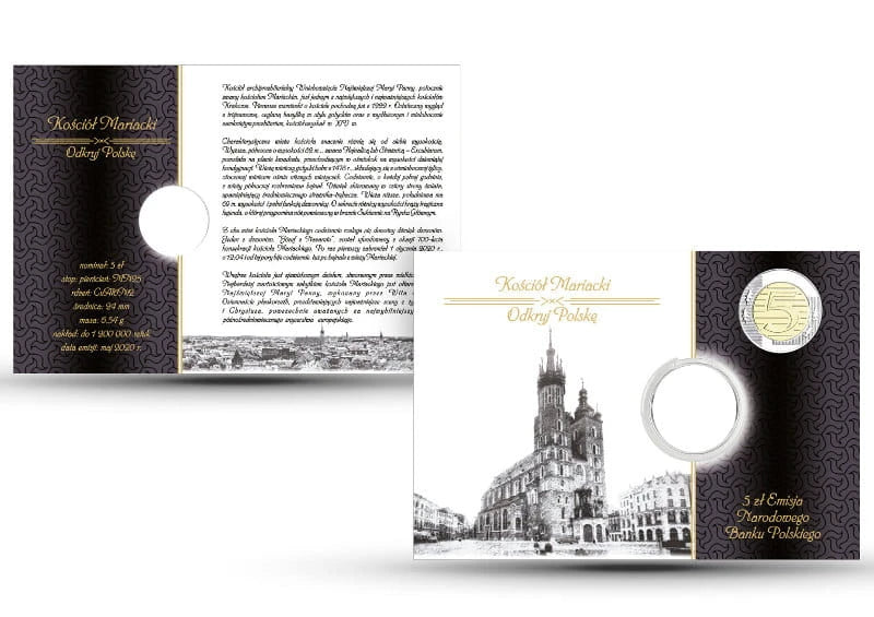Blister na monetę 5 zł Odkryj Polskę – Kościół Mariacki