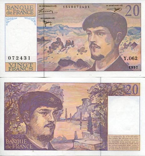 Francja 20 Franków 1997 r. UNC