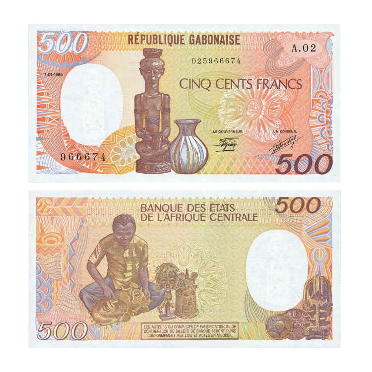 Gabon 500 Francs 1985 r. UNC